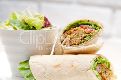 falafel pita bread roll wrap sandwich