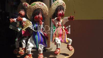 Puppets For Sale in Mexican Market
