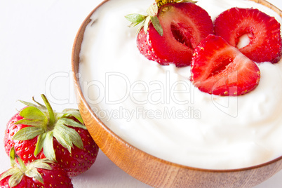 STRAWBERRY YOGURT-close up