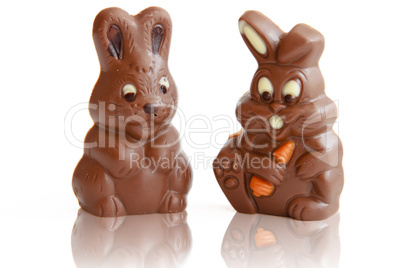 Two Chocolate Easter Bunny