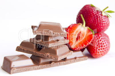 chocolate with strawberries cream