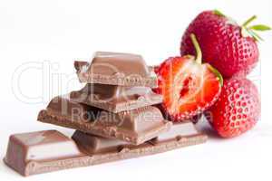 chocolate with strawberries cream
