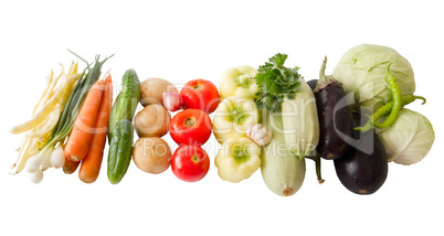 colored vegetables composition