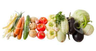 colored vegetables composition