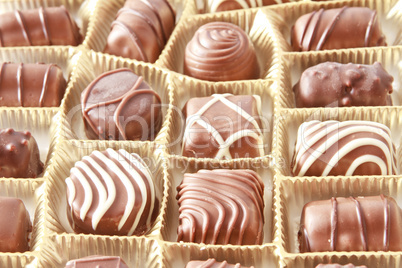 sweet chocolate pralines box