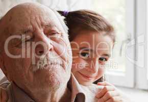 grandfather and granddaughter