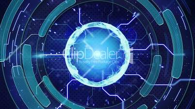 blue hi-tech loopable background
