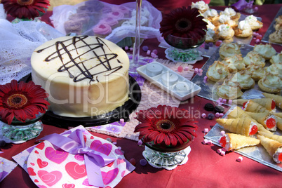 Outdoor Party Pastry Table