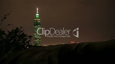 Tilt timelapse Taipei 101 tower