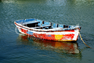 Colorful Wood boat