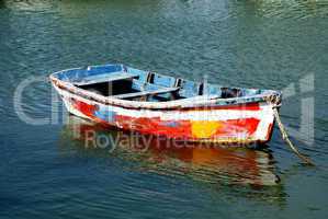 Colorful Wood boat