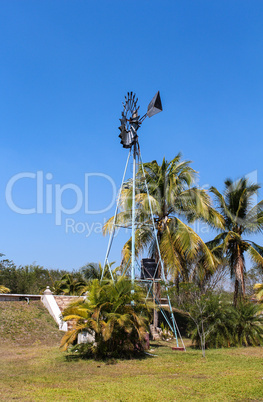 Windmill on the field