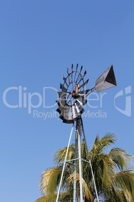 Windmill on the field