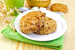 Biscuits on a wooden board