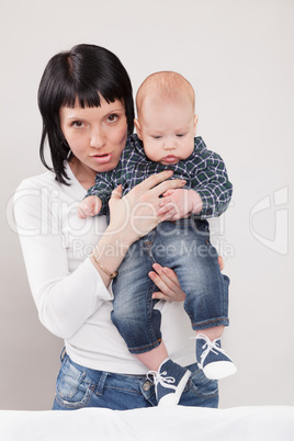 Angry young mother
