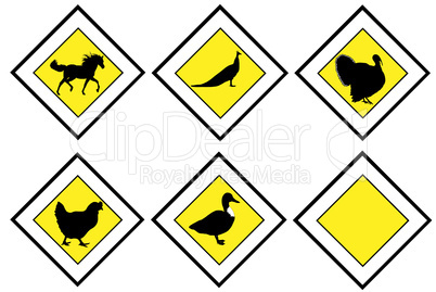 Animal priority signs