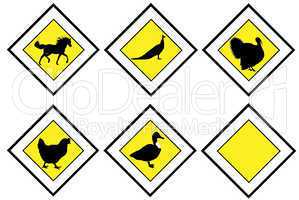 Animal priority signs