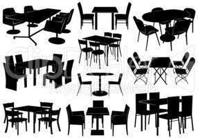 Illustration Of Tables And Chairs