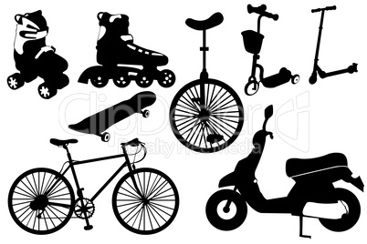 Exercise Transportation Icons