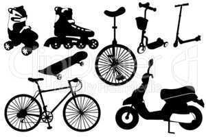Exercise Transportation Icons