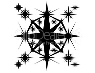 Black snowflake