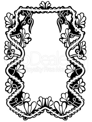 Floral Frame Isolated