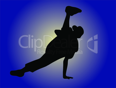 street dancer silhouette