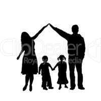 Caring Family Silhouette