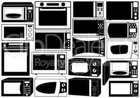 Set Of Microwave Ovens