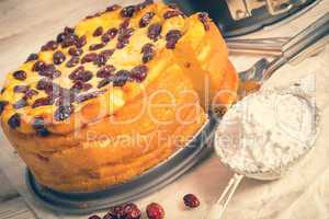 Cranberry Cheesecake - vintage effect
