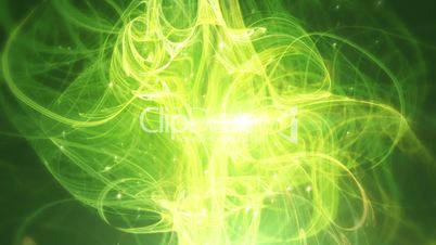 CassandraGreen - Elegant Green Abstract Lights Seamless Video Loop