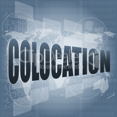 colocation - media communication on the internet