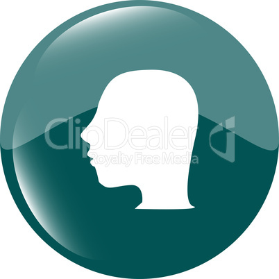 Idea head icon button