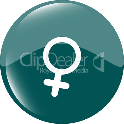 sex green square web glossy icon