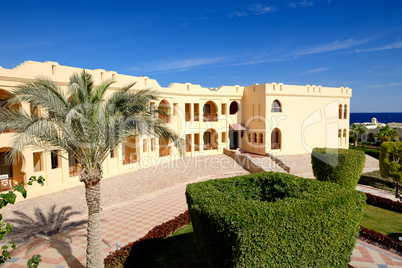 Building and recreation area of the luxury hotel, Sharm el Sheik