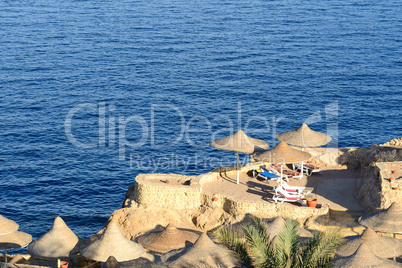 Sunset at Naama Bay, Red Sea and beach, Sharm el Sheikh, Egypt