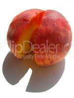 peach cut with seed