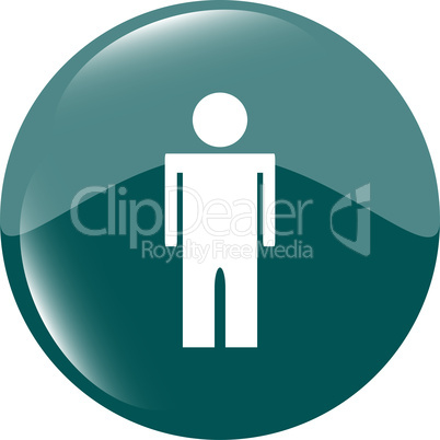 icon button with man inside