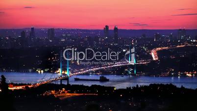 Zoom in to Bosporus Bridge