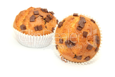 muffins with chocolate