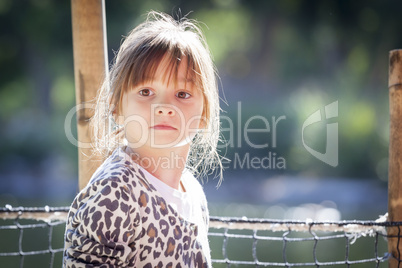 Young Child Girl Portrait Outside