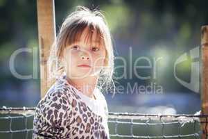 Young Child Girl Portrait Outside