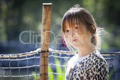 Young Child Girl Portrait Outside