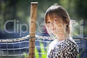 Young Child Girl Portrait Outside