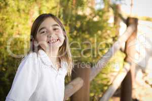 Young Child Girl Portrait Outside