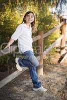 Young Child Girl Portrait Outside