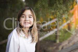 Young Child Girl Portrait Outside