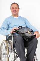 Man sitting in a wheelchair