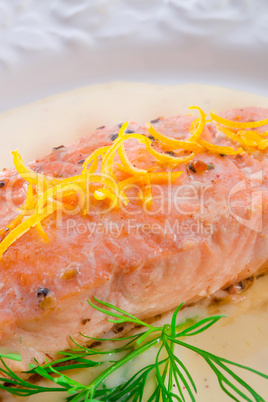 salmon grilled with dill