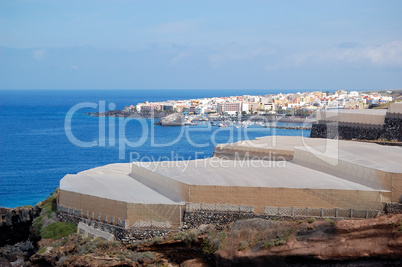 View on a banana plantation, Tenerife island, Spain